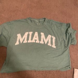 super cute blue Miami cropped top